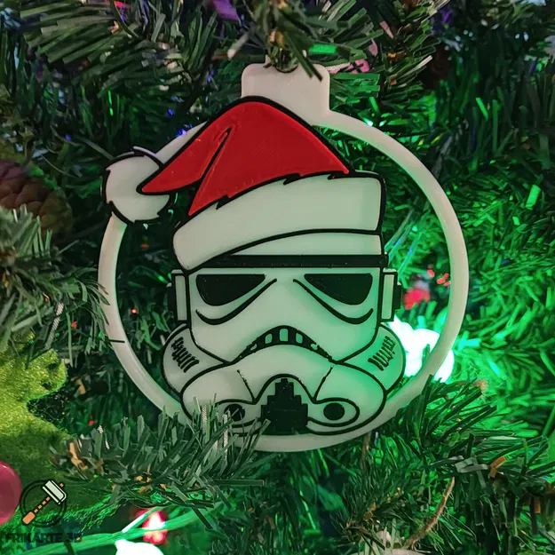 Đồ trang trí cây thông Noel mũ Stormtrooper (Stormtrooper Christmas Tree Decoration) - Image 1