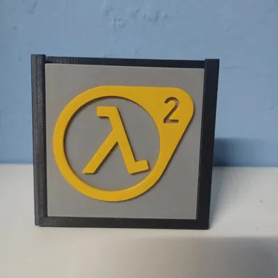 Tấm trang trí logo Half-Life / Half-Life 2 (Deco plate)