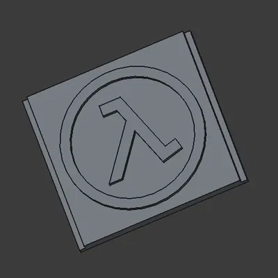 Tấm trang trí logo Half-Life / Half-Life 2 (Deco plate)