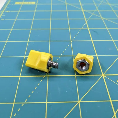 Thumb screw fastner cho đai ốc/bu-lông 1/4 inch (1/4-20), không cần support