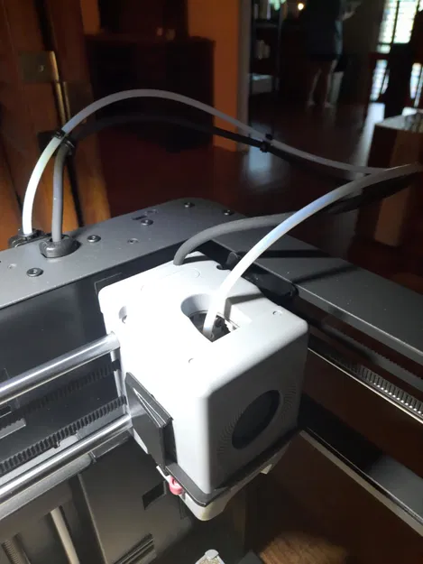 Ngàm giữ hot end kèm ống dẫn quạt (silencer) cho FlashForge Adventurer 5m (AD5M) - Image 2