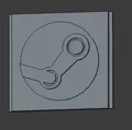 Tấm trang trí logo Steam (Steam Logo Deco plate) - Thumbnail 2