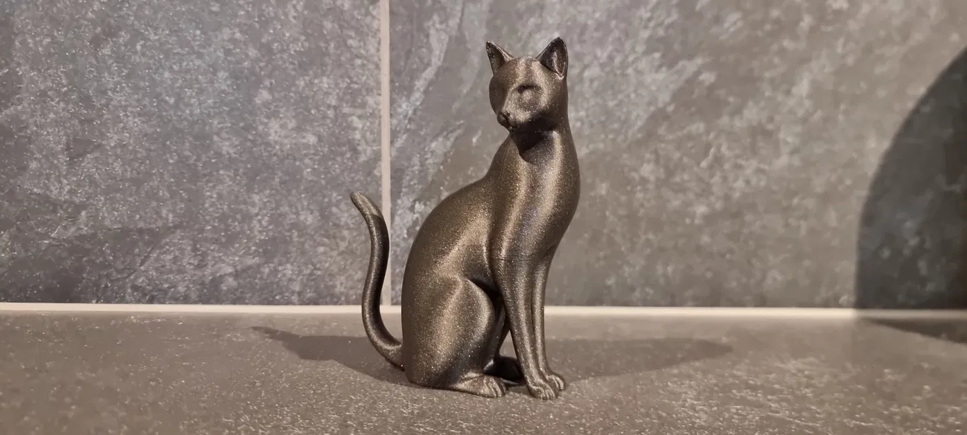 Tượng mèo ngồi thanh lịch - Image 1