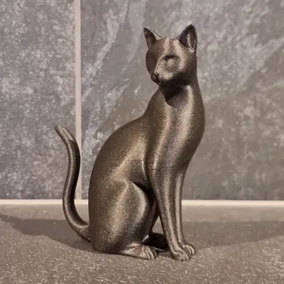 Tượng mèo ngồi thanh lịch