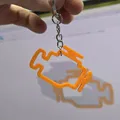 Móc khóa chìa khóa biểu tượng Check Engine (Check engine keychain keyring) - Thumbnail 2