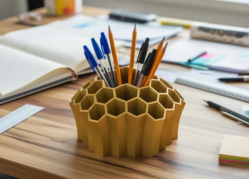Giá cắm bút tổ ong (Pen Holder honeycomb) - Image 1