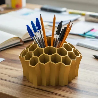 Giá cắm bút tổ ong (Pen Holder honeycomb)