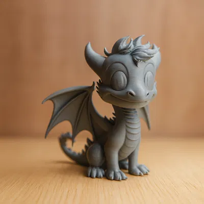 Rồng Con Dễ Thương (Cute Dragon) – Mẫu 3D In Một Khối