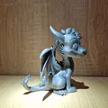 Rồng Con Dễ Thương (Cute Dragon) – Mẫu 3D In Một Khối - Thumbnail 3