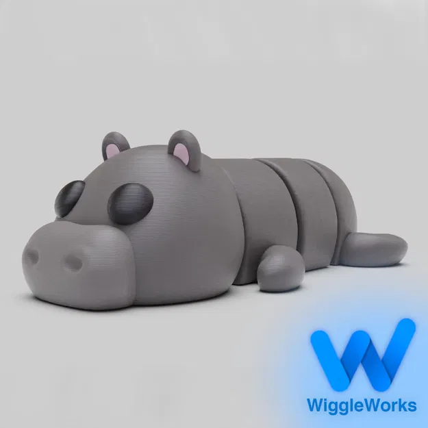 Hà Mã Flexi Khớp Nối (Đa Màu) – Flexi Articulated Hippo (Multicolor) - Image 1
