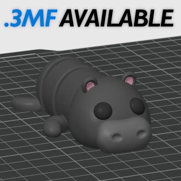 Hà Mã Flexi Khớp Nối (Đa Màu) – Flexi Articulated Hippo (Multicolor) - Image 4