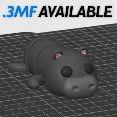 Hà Mã Flexi Khớp Nối (Đa Màu) – Flexi Articulated Hippo (Multicolor)