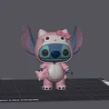 Stitch trong trang phục Hello Kitty - Thumbnail 2