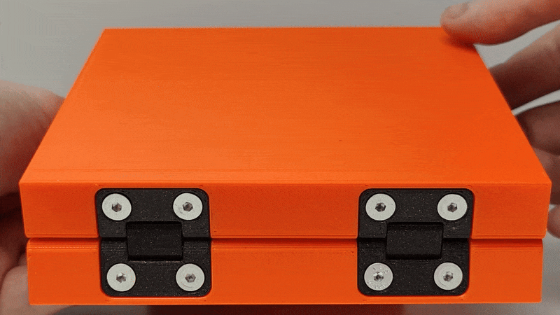 Bản lề âm đơn giản cho mặt bàn/tấm panel gập (Low-Profile) - Image 2