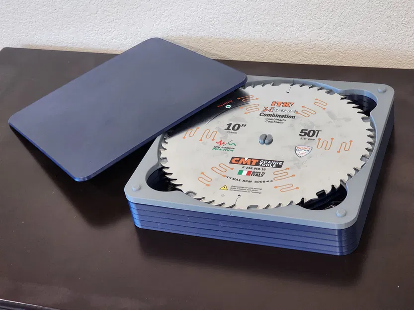 Hộp lưu trữ lưỡi cưa bàn xếp chồng modular (bed nhỏ) 10" 5/8" arbor - Image 8