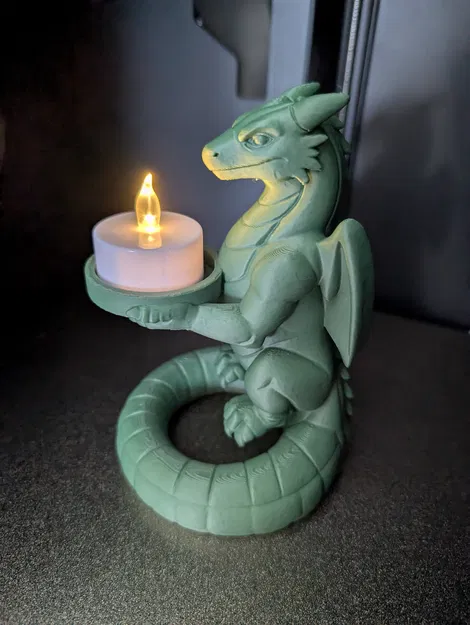 Tượng rồng giữ nến tealight - Image 1