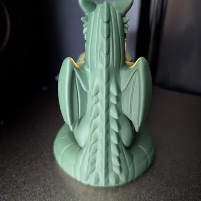 Tượng rồng giữ nến tealight