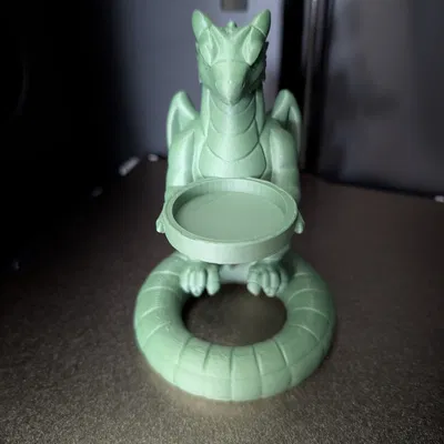 Tượng rồng giữ nến tealight