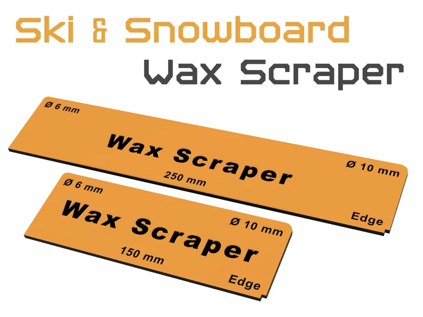 Dao cạo sáp (Wax Scraper) cho Ski và Snowboard - Image 1