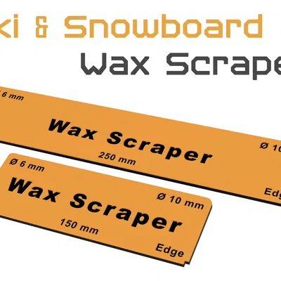 Dao cạo sáp (Wax Scraper) cho Ski và Snowboard