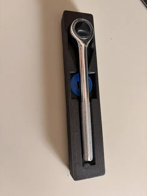 Gridfinity Kobalt 3/8" Drive Ratchet Holder 1x5x3 (không có chữ) - Image 4