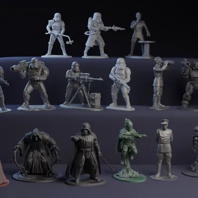 Star Wars Little Green Army Men: Bộ The Empire Side Set