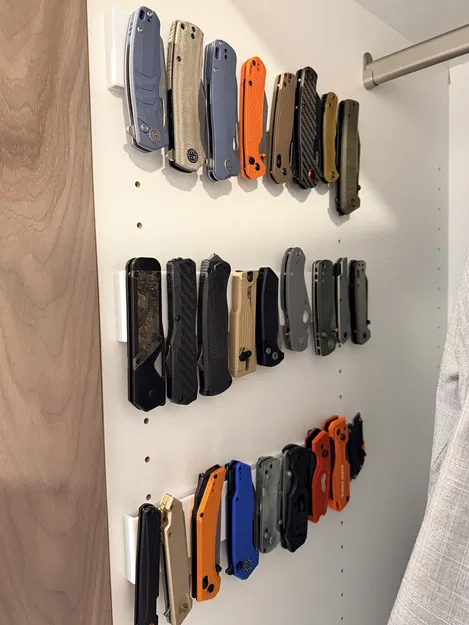 Kệ treo tường cho dao gấp (Pocket knife wall rack) - Image 2