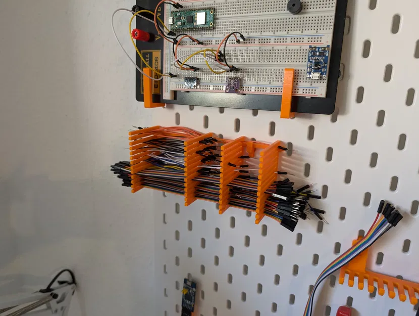 Giá giữ dây breadboard/jumper cable, tương thích Skadis - Image 3