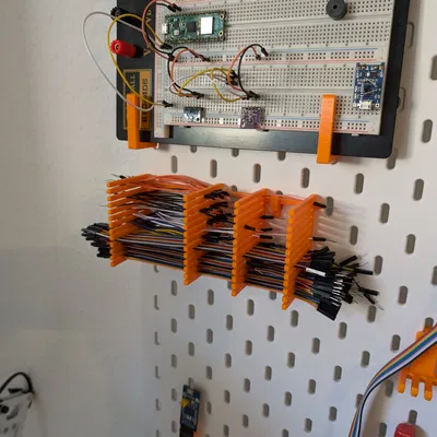 Giá giữ dây breadboard/jumper cable, tương thích Skadis