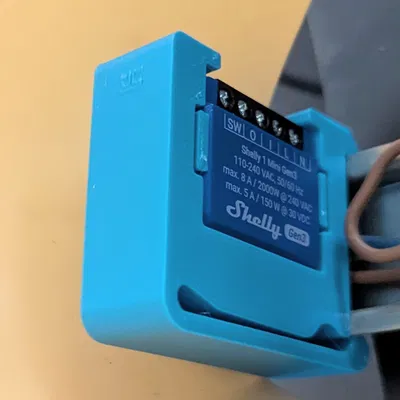Giá gắn Shelly Mini lên DIN-rail (Shelly Mini DIN-rail holder)