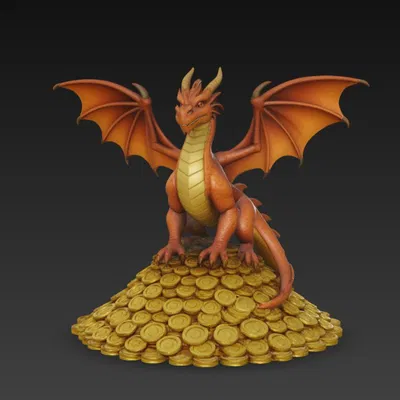 Rồng có cánh trên núi tiền vàng