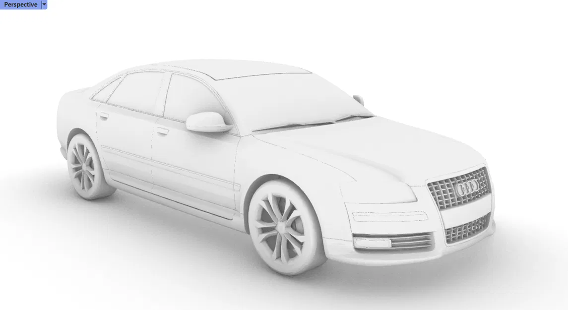 Mô hình 3D Audi A8 d3 tỷ lệ 1:50 - Image 1