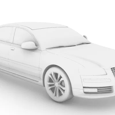 Mô hình 3D Audi A8 d3 tỷ lệ 1:50