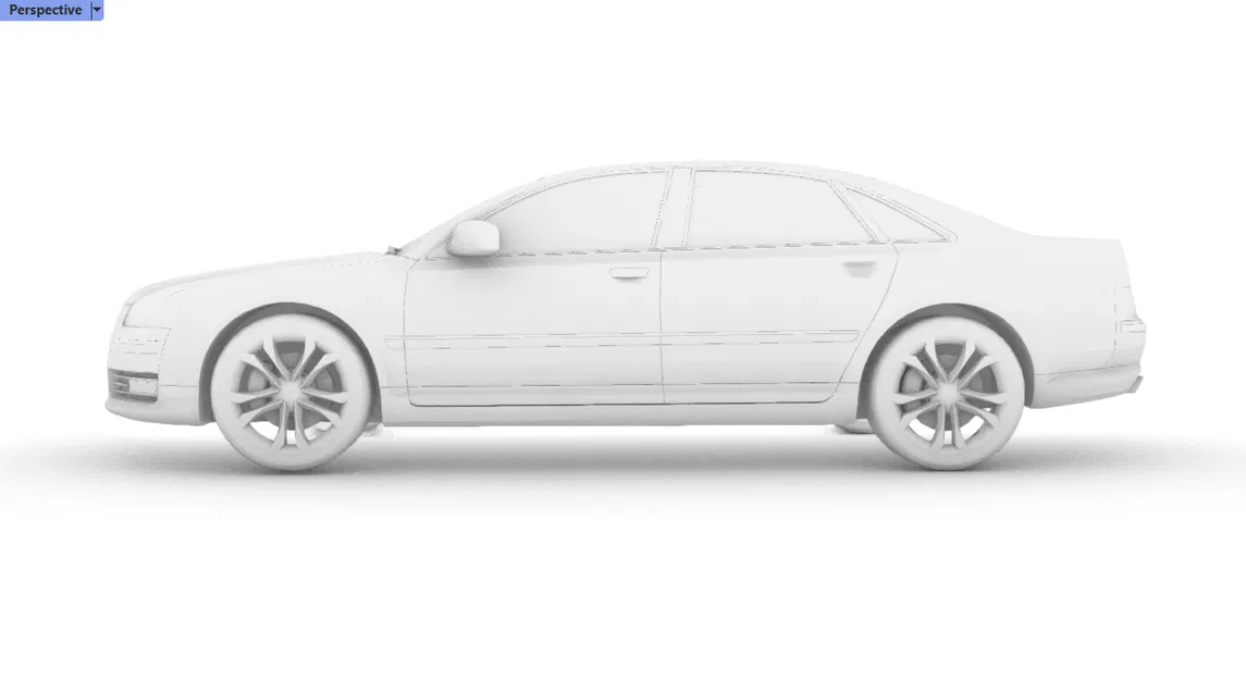 Mô hình 3D Audi A8 d3 tỷ lệ 1:50 - Image 2