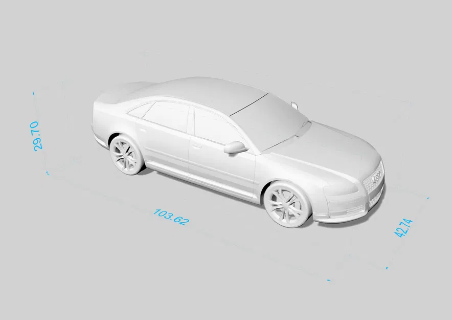 Mô hình 3D Audi A8 d3 tỷ lệ 1:50 - Image 5