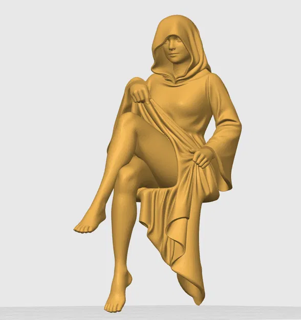 Người Phụ Nữ Trùm Khăn Ngồi (Seated Veiled Woman) - Image 2