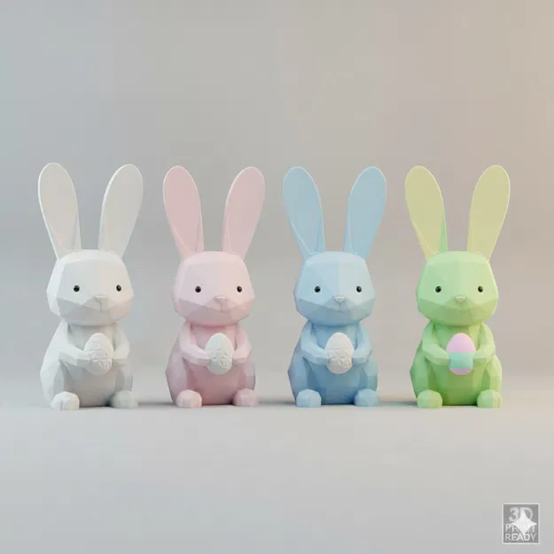 Osterhase Hase mit Ei – Thỏ Phục Sinh cầm trứng - Image 1