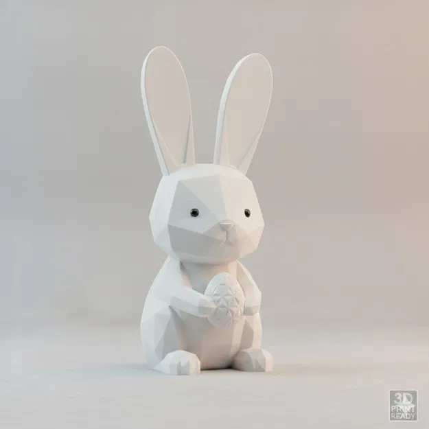 Osterhase Hase mit Ei – Thỏ Phục Sinh cầm trứng - Image 2