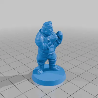 Bandit brawler FDM supportless (mô hình mini 28mm)