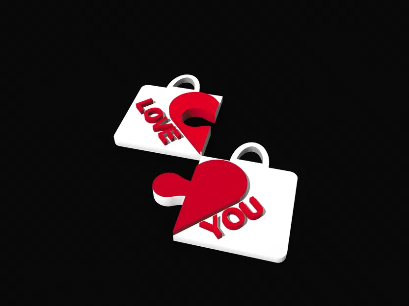 Móc khóa Love Puzzle (Puzzle Trái Tim) - Image 1