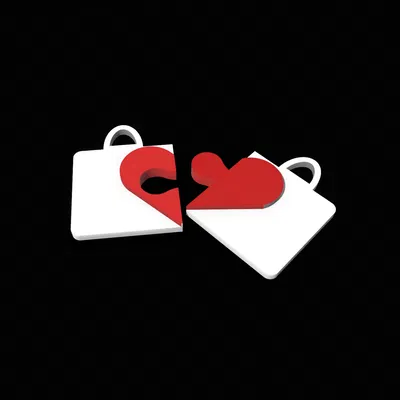 Móc khóa Love Puzzle (Puzzle Trái Tim)