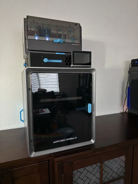 Riser thoáng gió cho Kobra S1 có rãnh LED và nguồn rời - Image 2