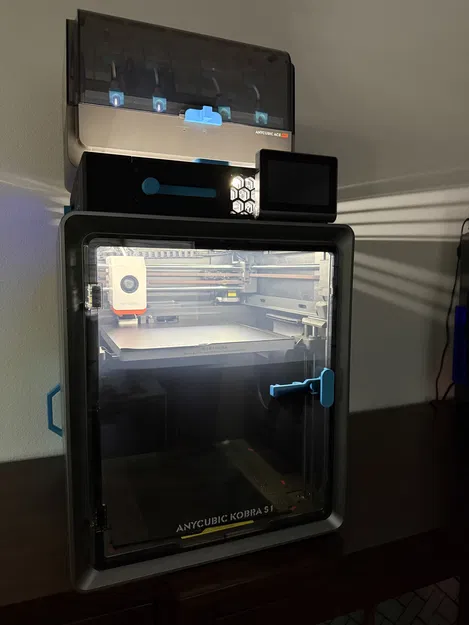 Riser thoáng gió cho Kobra S1 có rãnh LED và nguồn rời - Image 3