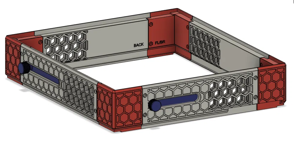 Riser thoáng gió cho Kobra S1 có rãnh LED và nguồn rời - Image 7