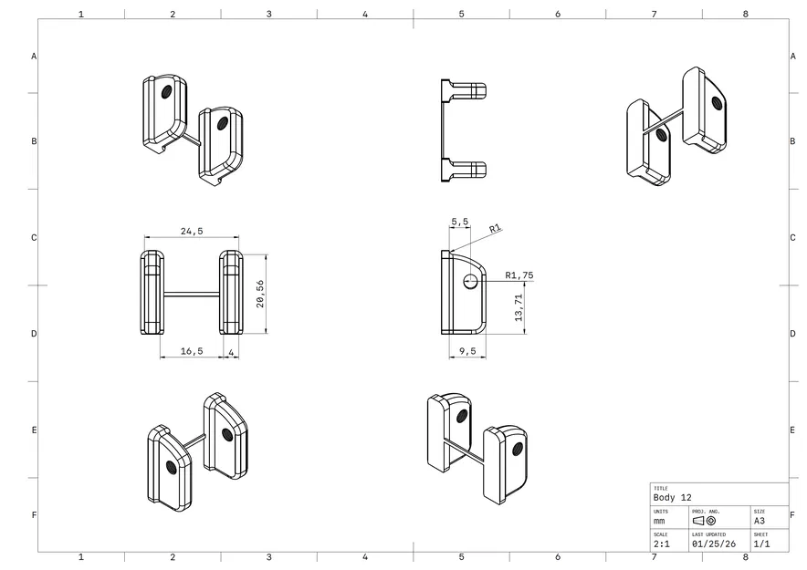 Snap Compression Latch – Mẫu 3D tham khảo thiết kế - Image 2