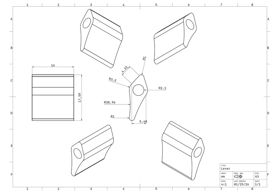 Snap Compression Latch – Mẫu 3D tham khảo thiết kế - Image 3
