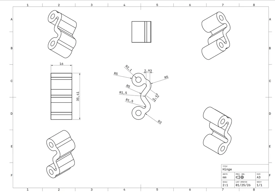Snap Compression Latch – Mẫu 3D tham khảo thiết kế - Image 4