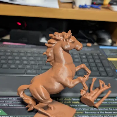 Tượng Ngựa Chồm Oai Phong (Majestic Rearing Horse)