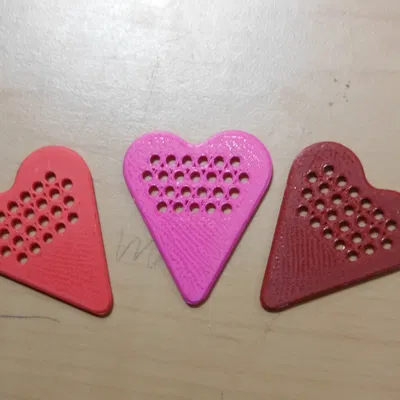 Pick đàn guitar bát giác hình trái tim