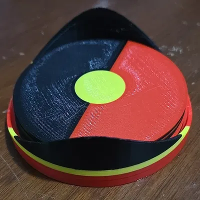 Lót Ly Cờ Thổ Dân Úc (Aboriginal Flag Coaster)